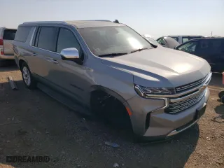 2024 Chevrolet Suburban Premier with VIN 1GNSKFKD4RR245602, listed as a Copart auction lot 74384904 with 3,829 mi miles and Salvage Title. Bid and sale history available at carsss.com. Image 4.