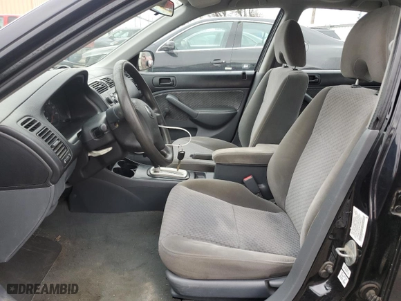 2005 Honda Civic Sdn VP with VIN 2HGES163X5H583561, listed as a Copart auction lot 49664185 with 131,166 mi miles and Salvage Title. Bid and sale history available at carsss.com. Image 7.