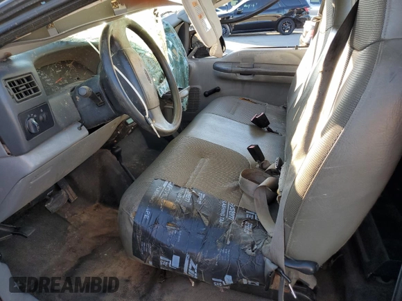 2002 Ford Super Duty F-250 XL with VIN 1FTNF21L52EC49070, listed as a Copart auction lot 75403484 with 163,606 mi miles and Salvage Title. Bid and sale history available at carsss.com. Image 7.