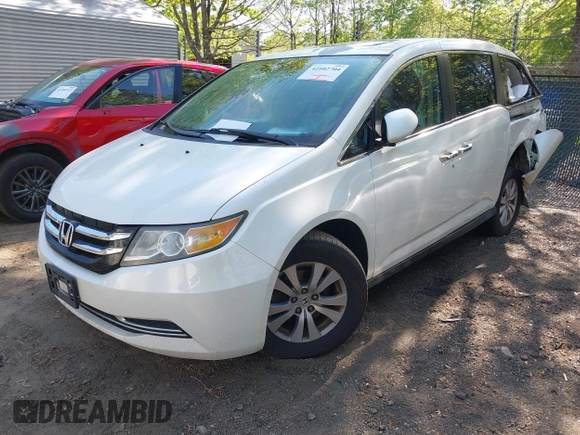 2014 Honda Odyssey EX-L with VIN 5FNRL5H63EB064854, listed as a IAAI auction lot 42102704 with 148,536 mi miles and . Bid and sale history available at carsss.com. Image 17.