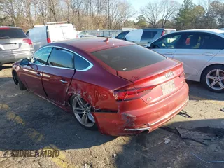 2019 Audi A5 Sportback Premium with VIN WAUANCF57KA054688, listed as a IAAI auction lot 41227350 with 1 mi miles. Bid and sale history available at carsss.com. Image 3.