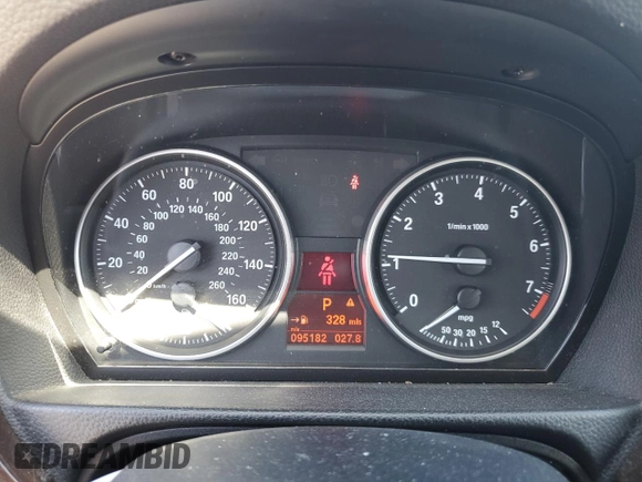 2011 BMW 3 Series 328i with VIN WBAPH5C57BA442733, listed as a Copart auction lot 51295525 with 95,182 mi miles and Salvage Title. Bid and sale history available at carsss.com. Image 9.