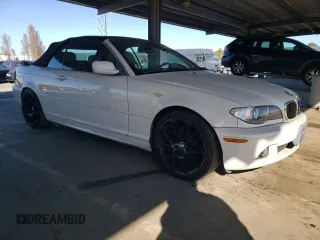2006 BMW 3 Series 330Ci with VIN WBABW53426PZ41756, listed as a Copart auction lot 50221475 with 129,340 mi miles and Salvage Title. Bid and sale history available at carsss.com. Image 4.