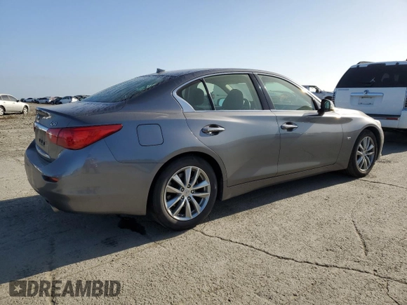 2015 Infiniti Q50 Premium with VIN JN1BV7AP5FM331482, listed as a Copart auction lot 53760335 with 134,471 mi miles and Clean Title. Bid and sale history available at carsss.com. Image 3.