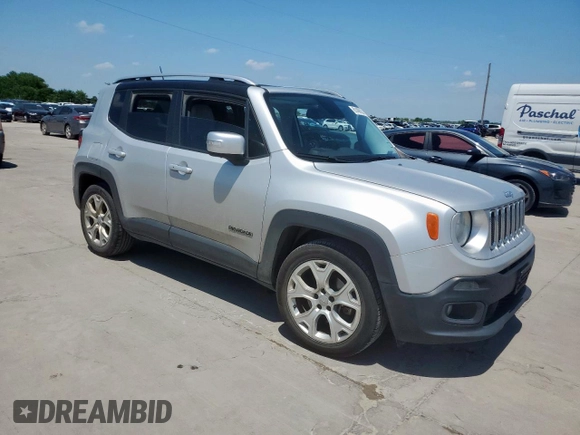 2016 Jeep Renegade Limited with VIN ZACCJADT6GPD94998, listed as a Copart auction lot 61409555 with 237,186 mi miles and Clean title. Bid and sale history available at DreamBid. Image 4.