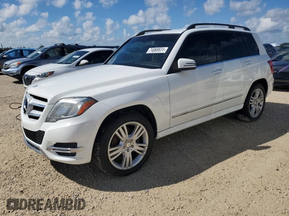 2014 Mercedes-Benz GLK 350 with VIN WDCGG5HB3EG239824, listed as a Copart auction lot 74069524 with 60,217 mi miles and Salvage Title. Bid and sale history available at DreamBid. Image 1.