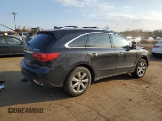 2014 Acura MDX Advance with VIN 5FRYD4H81EB013131, listed as a Copart auction lot 49038505 with Not Provided miles and Salvage Title. Bid and sale history available at DreamBid. Image 3.