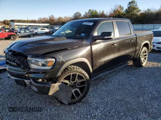 2019 Ram 1500 Rebel with VIN 1C6RRELT1KN717052, listed as a Copart auction lot 80628014 with 47,405 mi miles and Salvage title. Bid and sale history available at DreamBid. Image 1.