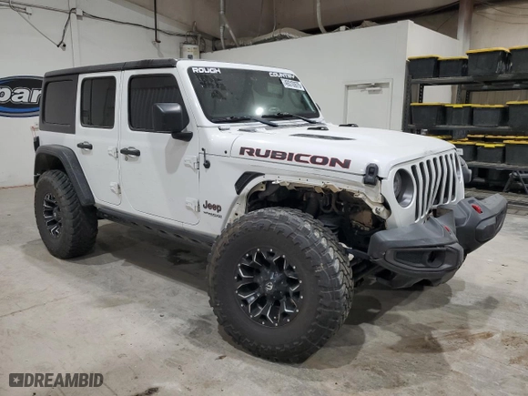 2020 Jeep Wrangler Unlimited Rubicon with VIN 1C4HJXFN5LW351340, listed as a Copart auction lot 49310975 with 66,314 mi miles and Salvage Title. Bid and sale history available at carsss.com. Image 4.