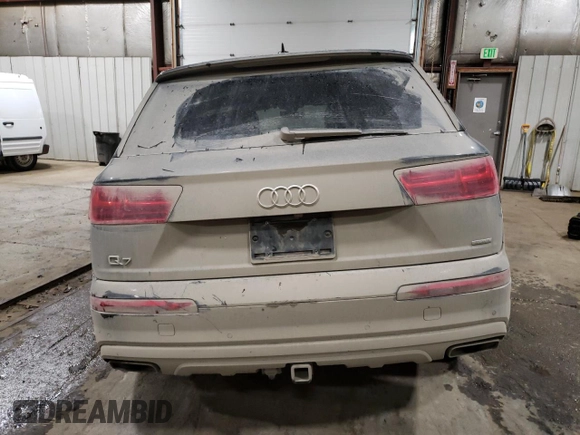 2019 Audi Q7 Premium with VIN WA1AHAF76KD043576, listed as a Copart auction lot 42242865 with 57,524 mi miles and Salvage title. Bid and sale history available at DreamBid. Image 6.