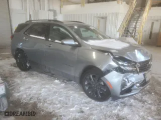 2024 Chevrolet Equinox RS with VIN 3GNAXMEG7RS117231, listed as a Copart auction lot 45283535 with 6,709 mi miles and Salvage Title. Bid and sale history available at carsss.com. Image 4.