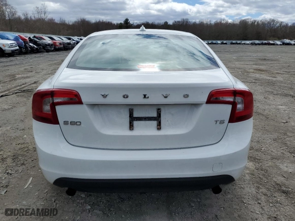 2012 Volvo S60 T5 with VIN YV1622FS2C2051804, listed as a Copart auction lot 53184505 with 0 mi miles and Clean Title. Bid and sale history available at carsss.com. Image 6.
