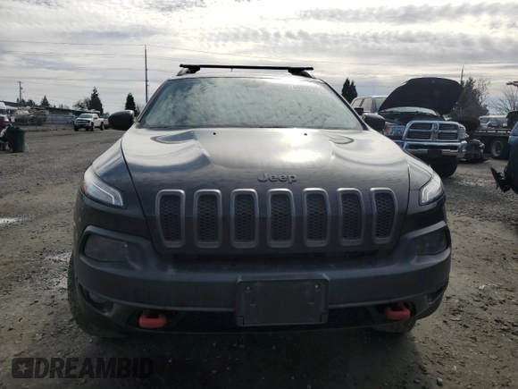 2014 Jeep Cherokee Trailhawk with VIN 1C4PJMBS9EW159993, listed as a Copart auction lot 46935105 with 128,140 mi miles and Salvage Title. Bid and sale history available at carsss.com. Image 5.