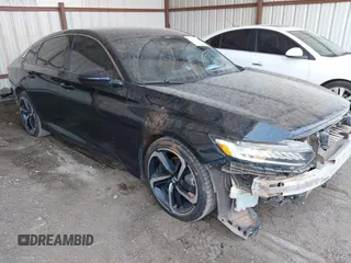 2021 Honda Accord Sport with VIN 1HGCV1F38MA003381, listed as a IAAI auction lot 42331931 with 115,502 mi miles and . Bid and sale history available at DreamBid. Image 1.