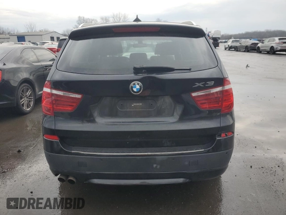 2012 BMW X3 28i with VIN 5UXWX5C50CL720703, listed as a Copart auction lot 46665185 with 143,541 mi miles and Salvage Title. Bid and sale history available at DreamBid. Image 6.