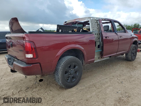 2018 Ram 2500 Laramie with VIN 3C6UR5NJ5JG286731, listed as a Copart auction lot 71109994 with 73,742 mi miles and Salvage title. Bid and sale history available at DreamBid. Image 3.