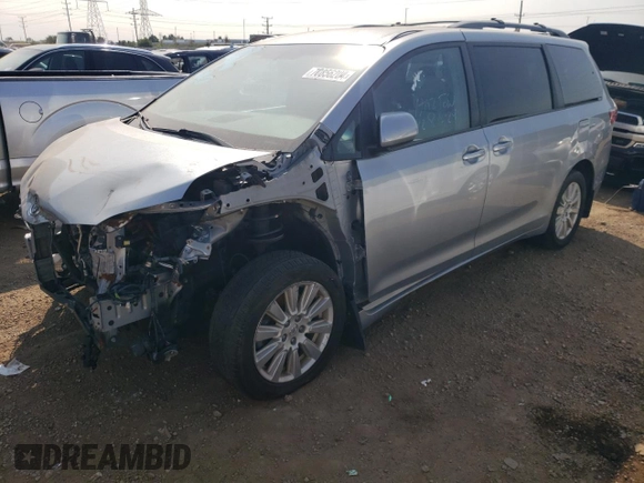 2017 Toyota Sienna LE with VIN 5TDJZ3DC1HS158937, listed as a Copart auction lot 70856204 with 110,572 mi miles and Salvage title. Bid and sale history available at DreamBid. Image 1.