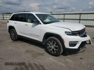 2024 Jeep Grand Cherokee Limited with VIN 1C4RJHBG7RC180487, listed as a Copart auction lot 54525145 with 9,821 mi miles and Salvage title. Bid and sale history available at DreamBid. Image 4.