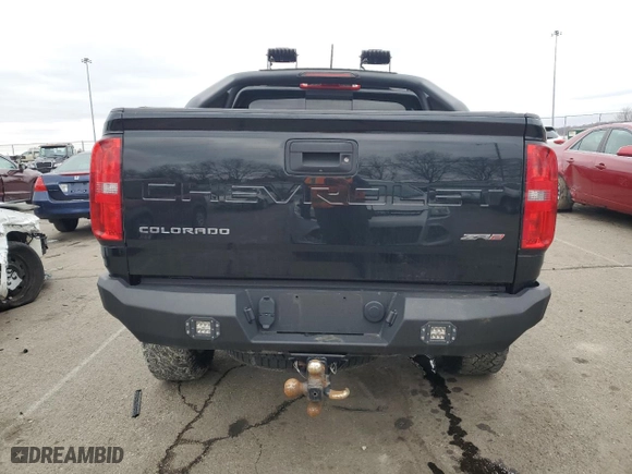 2022 Chevrolet Colorado 4WD ZR2 with VIN 1GCGTEEN7N1116854, listed as a Copart auction lot 47842595 with 56,967 mi miles and Salvage Title. Bid and sale history available at carsss.com. Image 6.