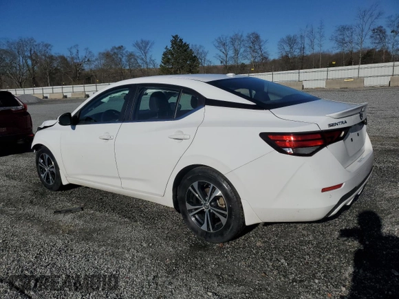 2022 Nissan Sentra SV with VIN 3N1AB8CV6NY206041, listed as a Copart auction lot 49298975 with 55,482 mi miles and Salvage Title. Bid and sale history available at carsss.com. Image 2.