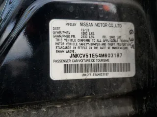 2004 Infiniti G35 w/Leather with VIN JNKCV51E54M603187, listed as a Copart auction lot 49935125 with 152,191 mi miles and Salvage Title. Bid and sale history available at DreamBid. Image 12.