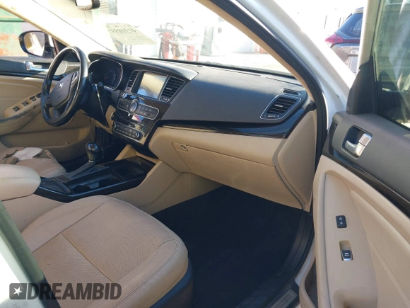 2015 Kia Cadenza Premium with VIN KNALN4D77F5170135, listed as a IAAI auction lot 41310337 with 237,376 mi miles. Bid and sale history available at carsss.com. Image 5.