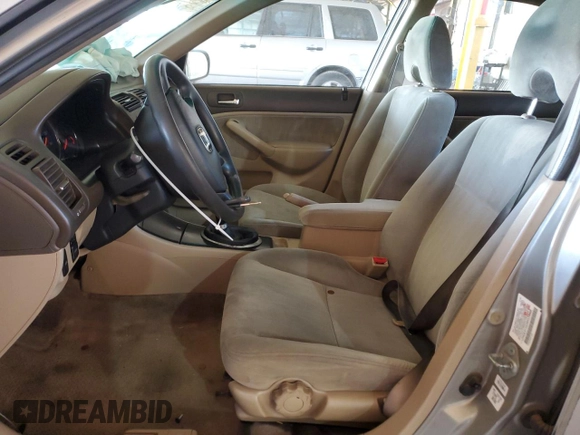 2004 Honda Civic LX with VIN 2HGES15534H534008, listed as a Copart auction lot 45570955 with 209,480 mi miles and Salvage Title. Bid and sale history available at DreamBid. Image 7.