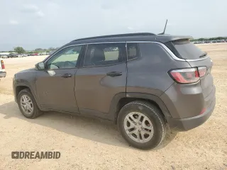 2019 Jeep Compass Sport with VIN 3C4NJCAB9KT614670, listed as a Copart auction lot 53198685 with 60,539 mi miles and Clean title. Bid and sale history available at DreamBid. Image 2.