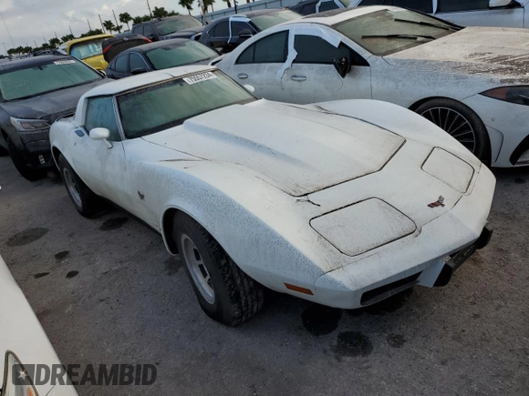 1979 Chevrolet Corvette with VIN 1Z8789S442296, listed as a Copart auction lot 75557234 with 77,800 mi miles and Salvage title. Bid and sale history available at DreamBid. Image 4.