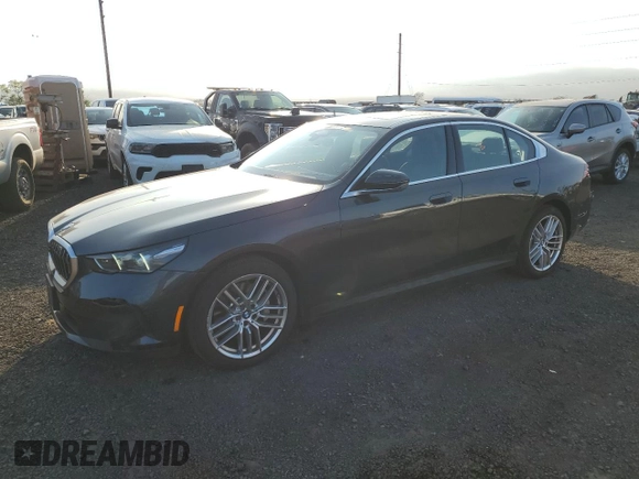 2024 BMW 5 Series 530i with VIN WBA43FJ08RCS33708, listed as a Copart auction lot 44821475 with 6,292 mi miles and Clean Title. Bid and sale history available at carsss.com. Image 1.