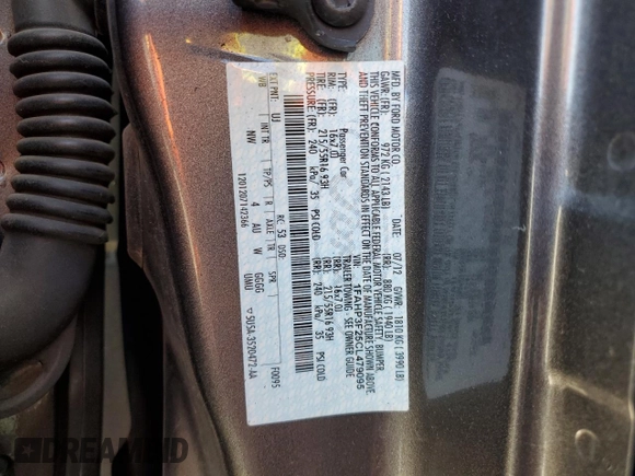 2012 Ford Focus SE with VIN 1FAHP3F25CL479095, listed as a Copart auction lot 62078925 with 140,516 mi miles and Clean title. Bid and sale history available at DreamBid. Image 12.