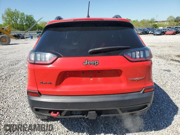 2019 Jeep Cherokee Trailhawk with VIN 1C4PJMBX2KD147090, listed as a Copart auction lot 52435815 with 101,043 mi miles and Salvage Title. Bid and sale history available at DreamBid. Image 6.