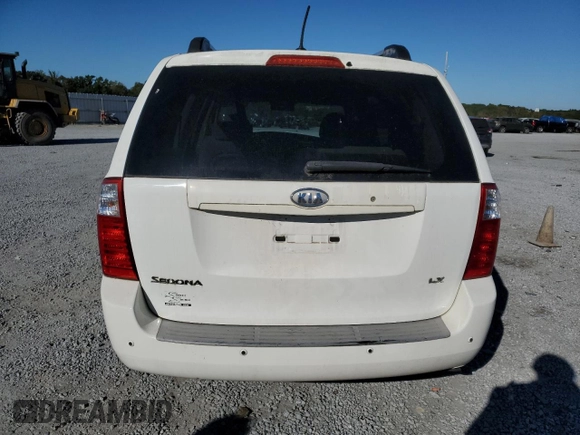 2009 Kia Sedona LX with VIN KNDMB233X96275253, listed as a Copart auction lot 75647264 with 202,841 mi miles and Salvage Title. Bid and sale history available at carsss.com. Image 6.