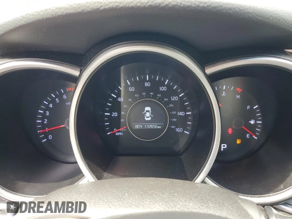 2015 Kia Optima LX with VIN 5XXGM4A7XFG448582, listed as a Copart auction lot 58603735 with 137,656 mi miles and Salvage title. Bid and sale history available at DreamBid. Image 9.