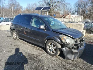 2008 Nissan Quest with VIN 5N1BV28U08N116662, listed as a Copart auction lot 84849304 with 0 mi miles and Salvage Title. Bid and sale history available at carsss.com. Image 4.
