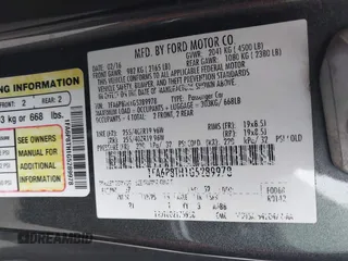 2016 Ford Mustang EcoBoost with VIN 1FA6P8TH1G5289978, listed as a IAAI auction lot 41078580 with Not Provided miles. Bid and sale history available at carsss.com. Image 9.