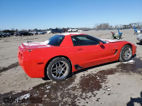 2004 Chevrolet Corvette Z06 with VIN 1G1YY12S545112990, listed as a Copart auction lot 41887135 with 97,376 mi miles and Salvage Title. Bid and sale history available at carsss.com. Image 3.