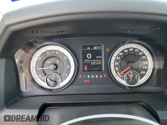 2015 Ram 1500 Express with VIN 3C6JR6AG3FG619289, listed as a Copart auction lot 71230894 with 29,014 mi miles and Salvage title. Bid and sale history available at DreamBid. Image 9.