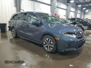 2025 Honda Odyssey EX-L с VIN 5FNRL6H66SB009185, выставлен на аукционе Copart как лот 57158115 с пробегом 8 541 миль миль и Списание • Salvage title. История ставок и продаж доступна на DreamBid. Изображение 4.
