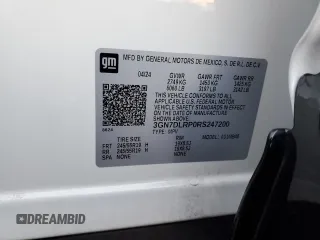 2024 Chevrolet Equinox EV LT with VIN 3GN7DLRP0RS247200, listed as a Copart auction lot 45700675 with 3,479 mi miles and Salvage Title. Bid and sale history available at DreamBid. Image 13.