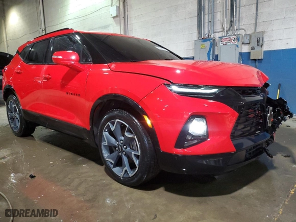 2020 Chevrolet Blazer RS with VIN 3GNKBKRS6LS539942, listed as a Copart auction lot 44590195 with 101,803 mi miles and Salvage Title. Bid and sale history available at carsss.com. Image 4.