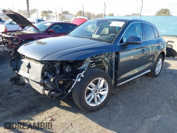 2023 Audi Q5 S line Premium with VIN WA1GAAFY7P2137461, listed as a IAAI auction lot 41621439 with 21,100 mi miles. Bid and sale history available at carsss.com. Image 19.