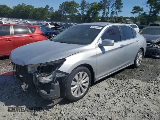 2014 Honda Accord Sedan EX-L with VIN 1HGCR2F87EA224221, listed as a Copart auction lot 52124395 with 114,481 mi miles and Salvage Title. Bid and sale history available at carsss.com. Image 1.