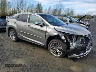 2020 Lexus RX with VIN 2T2JGMDA3LC049595, listed as a Copart auction lot 52022375 with 31,846 mi miles and Salvage Title. Bid and sale history available at carsss.com. Image 4.