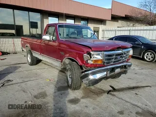 1996 Ford F-150 with VIN 1FTEF14N0TLB06564, listed as a Copart auction lot 42989175 with 185,893 mi miles and Salvage title. Bid and sale history available at DreamBid. Image 10.