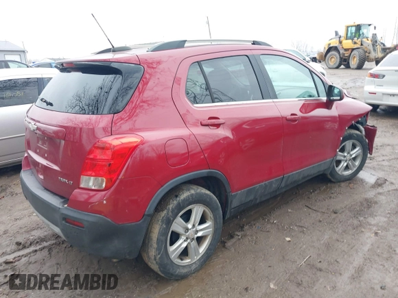 2015 Chevrolet Trax LT with VIN KL7CJLSB2FB117132, listed as a IAAI auction lot 40924586 with 83,170 mi miles. Bid and sale history available at carsss.com. Image 4.