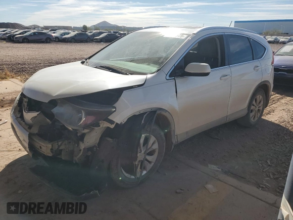 2012 Honda CR-V EX-L with VIN 5J6RM4H72CL044664, listed as a Copart auction lot 46187575 with 148,650 mi miles and Salvage Title. Bid and sale history available at carsss.com. Image 1.