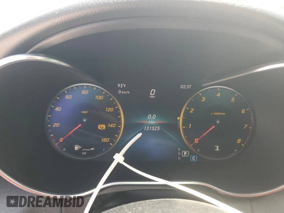 2019 Mercedes-Benz C 300 with VIN 55SWF8EB3KU283708, listed as a Copart auction lot 58890595 with 131,525 mi miles and Non repairable. Bid and sale history available at DreamBid. Image 9.