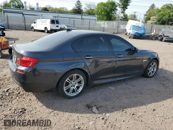 2013 BMW 5 Series 528i xDrive with VIN WBAXH5C53DD109334, listed as a Copart auction lot 54343335 with 174,354 mi miles and Clean Title. Bid and sale history available at carsss.com. Image 3.