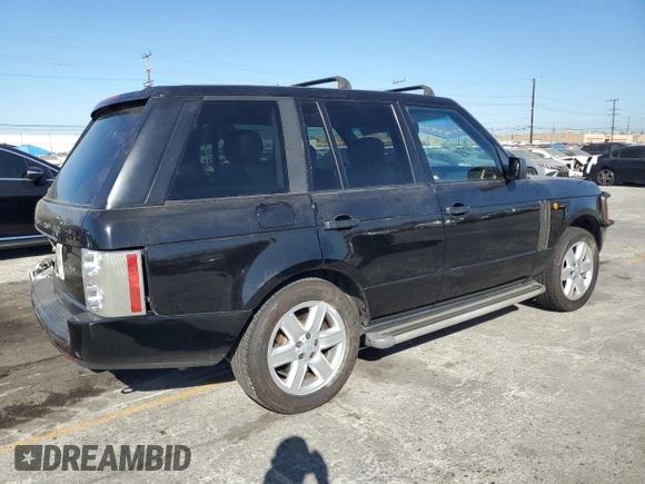 2003 Land Rover Range Rover HSE with VIN SALME11463A122542, listed as a Copart auction lot 63874755 with 143,498 mi miles and Salvage title. Bid and sale history available at DreamBid. Image 3.